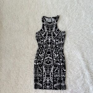 Black and White body con Dress women’s XS